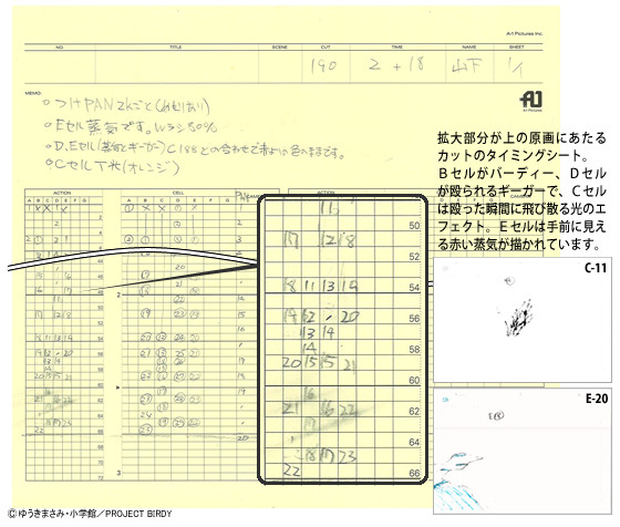＃1c190のタイミングシート